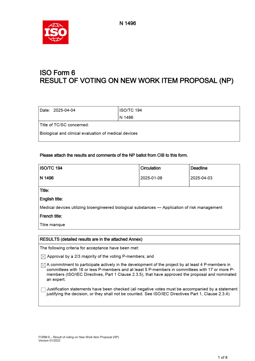 中国科技网】全球首个针对生物工程生物物质医疗器械风险管理的国际标准立项-四川大学Sichuan University